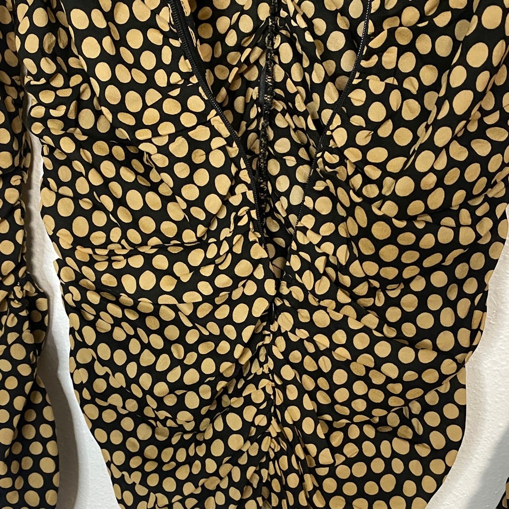 Banana Republic Black and Tan Patterned Blouse - Picture 7 of 16